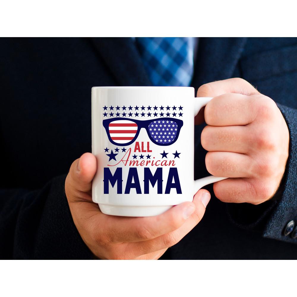 All American Mama T Shirt Design 1