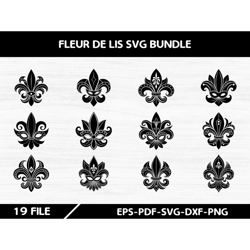 Fleur De Lis SVG Bundle 0