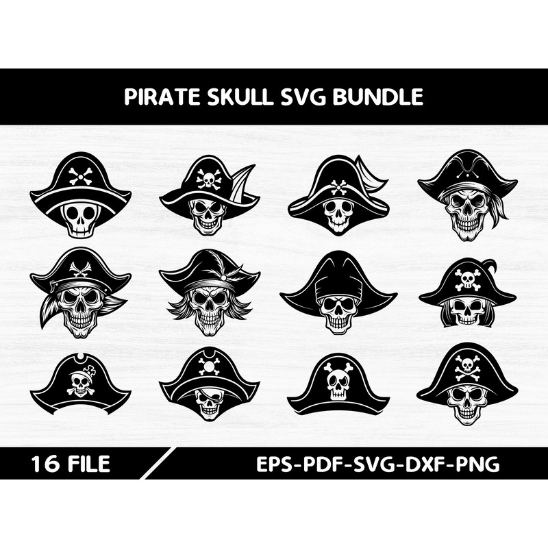 Pirate Skull Svg Bundle 0
