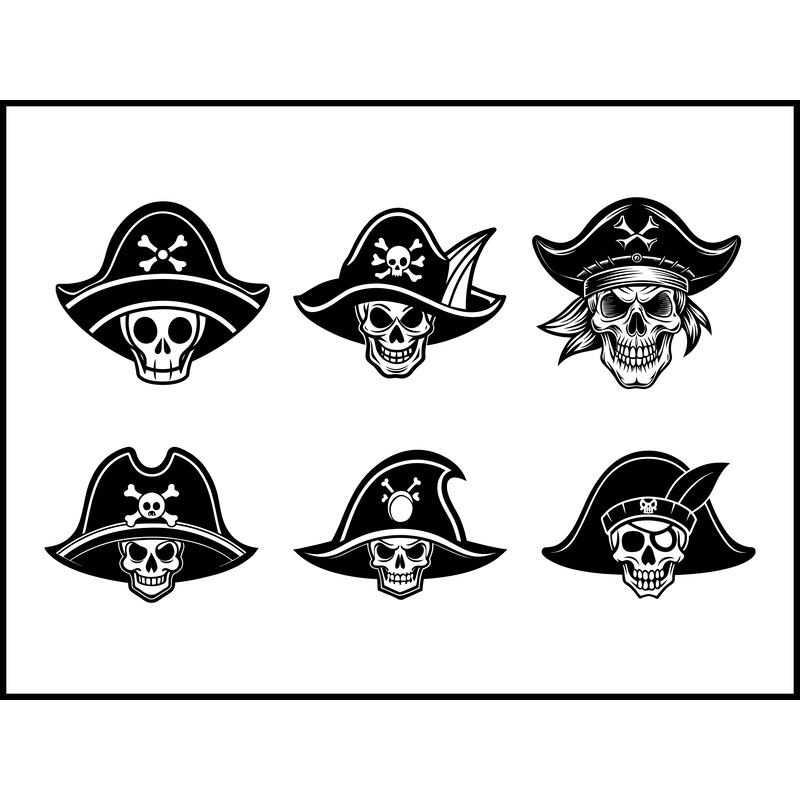 Pirate Skull Svg Bundle 1