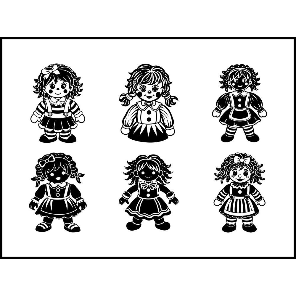 Raggedy Ann Svg Bundle 1