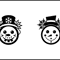 Snowman Face Svg 2
