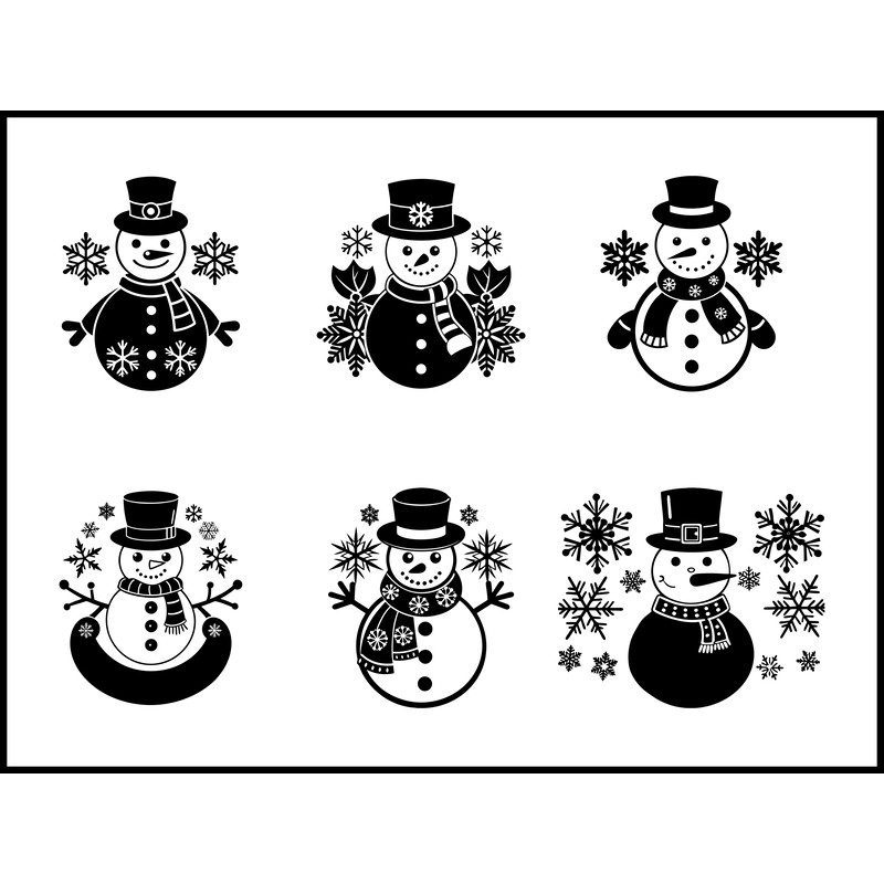 Snowman Svg Bundle 5 1