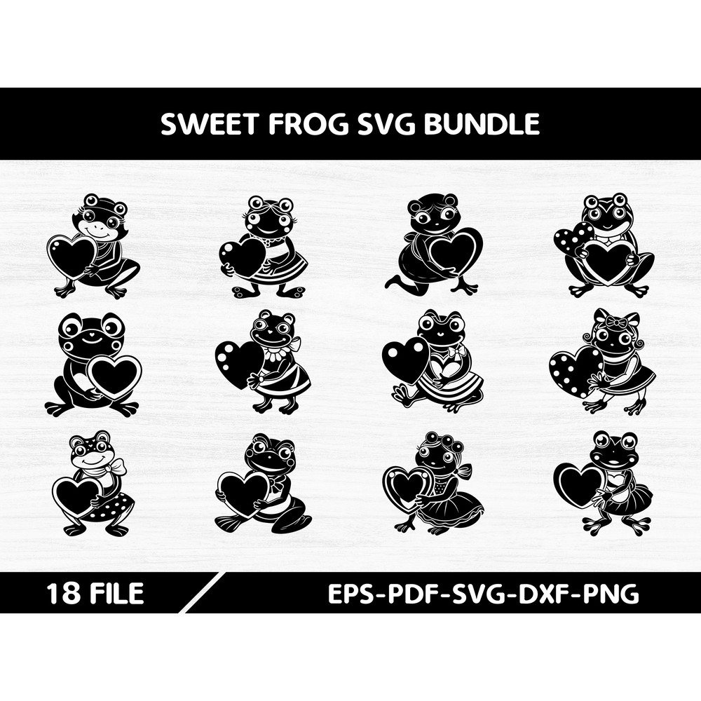 Sweet Frog Svg Bundle 0