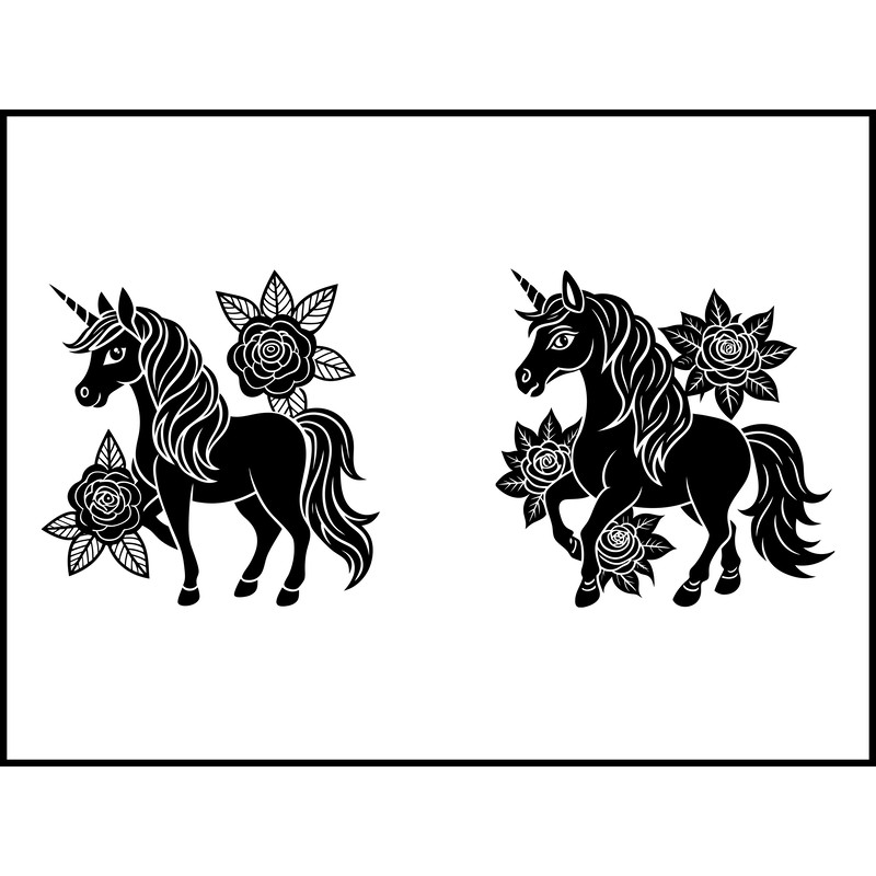 Unicorn Silhouette Svg Bundle 2