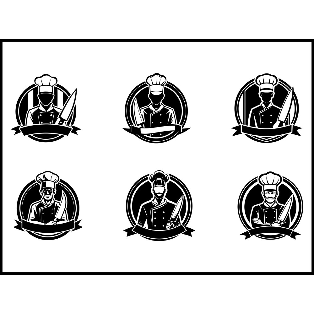 Chef Logo Svg Bundle 1