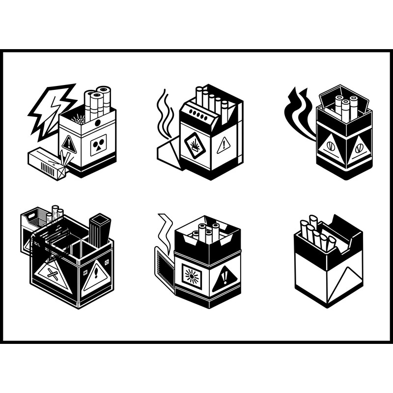 Cigarette Pack Box Svg Bundle 1