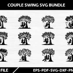 couple swing svg bundle