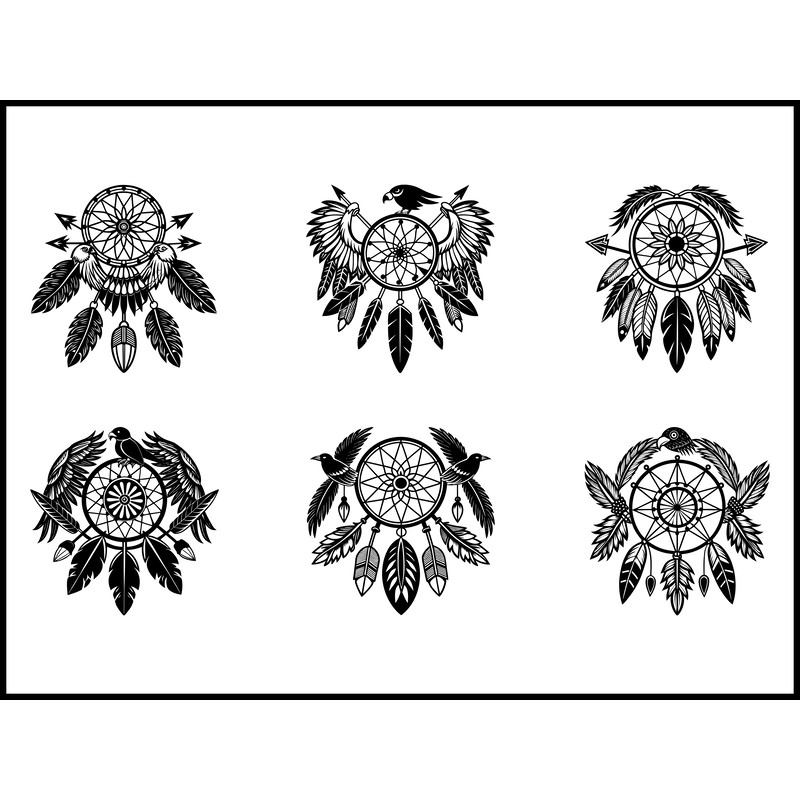 Eagle Claw Feather Native Svg Bundle 1