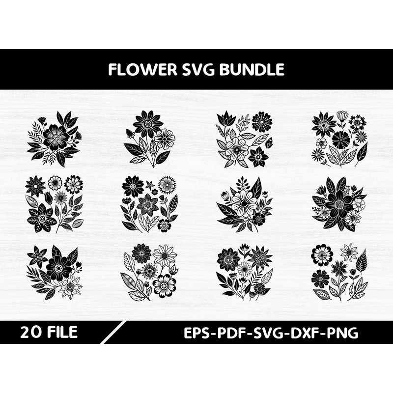 Flower Svg Bundle 2 0