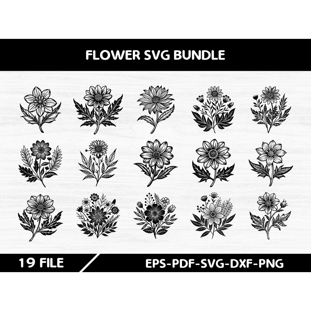 Flower Svg Bundle 3 0