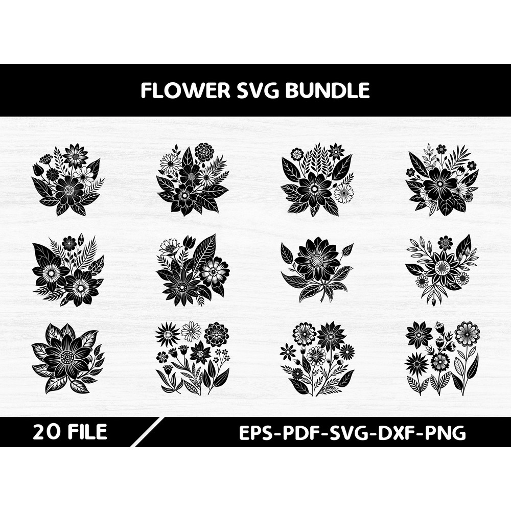 Flower Svg Bundle 4 0