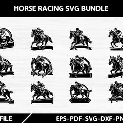 horse racing svg bundle