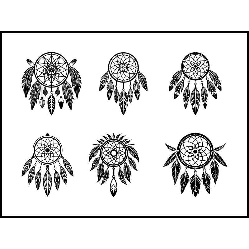 Indian Dream Catcher Medicine Svg Bundle 1