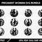 Pregnant Woman Svg Bundle 0
