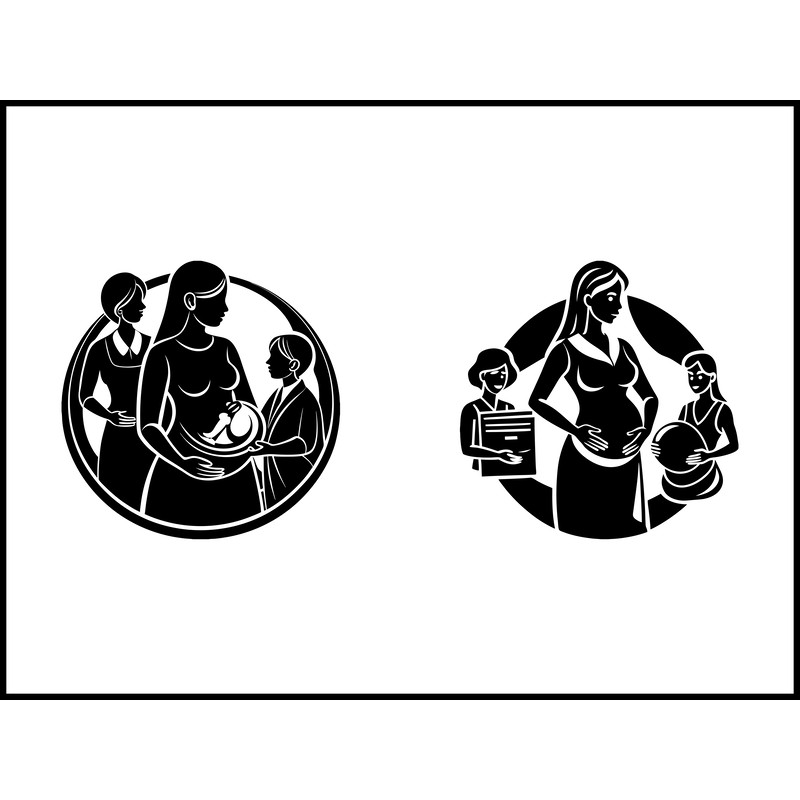 Pregnant Woman Svg Bundle 2