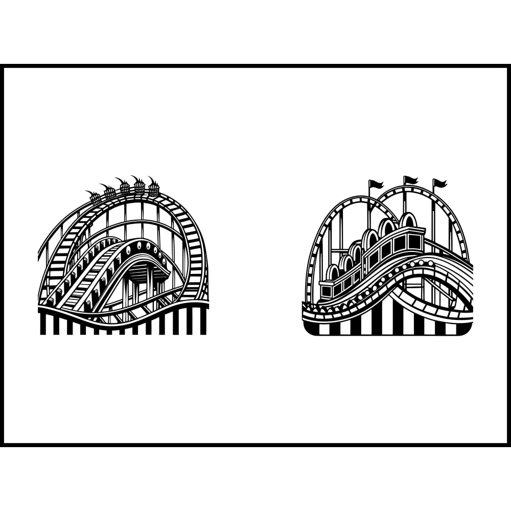 Roller Coaster Svg Bundle 2
