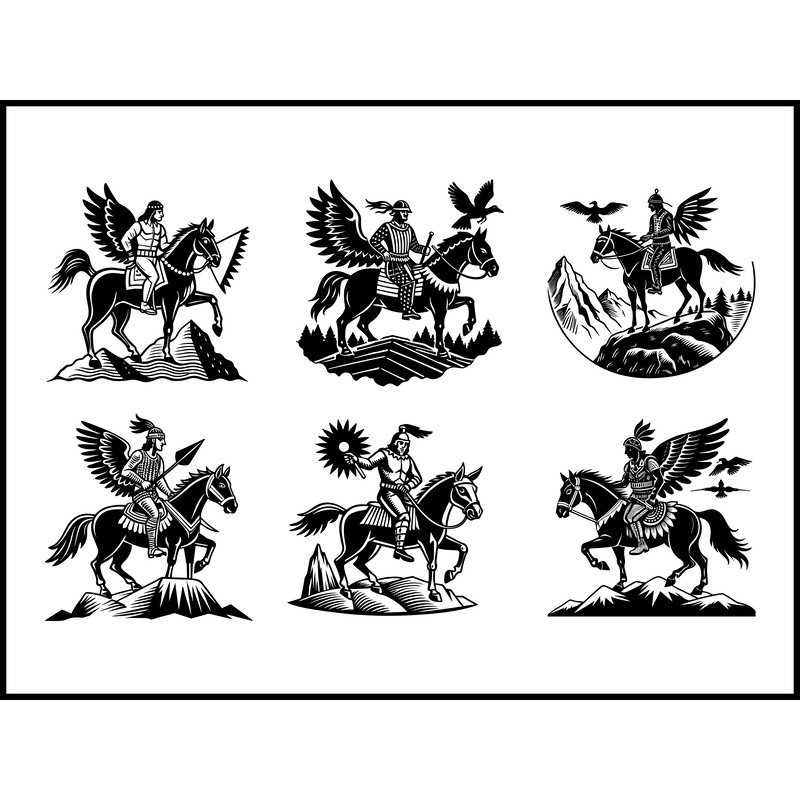 Scenery Indian Warrior Horse Svg Bundle 1