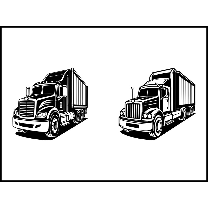Semi Trucks Svg Bundle 2