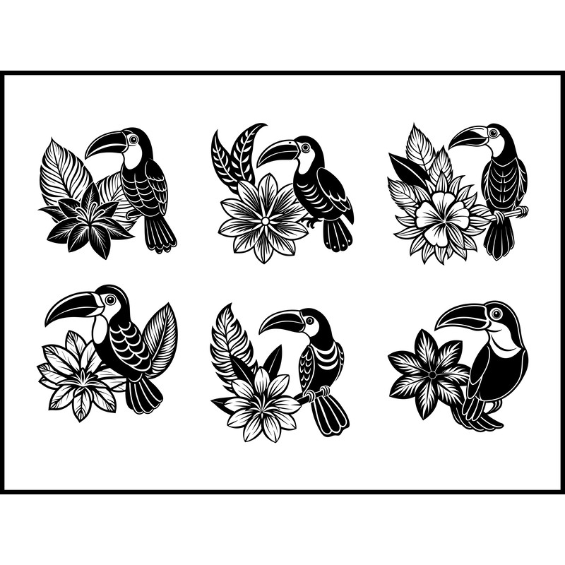 Toucan Bird Svg Bundle 1