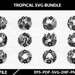 tropical svg bundle