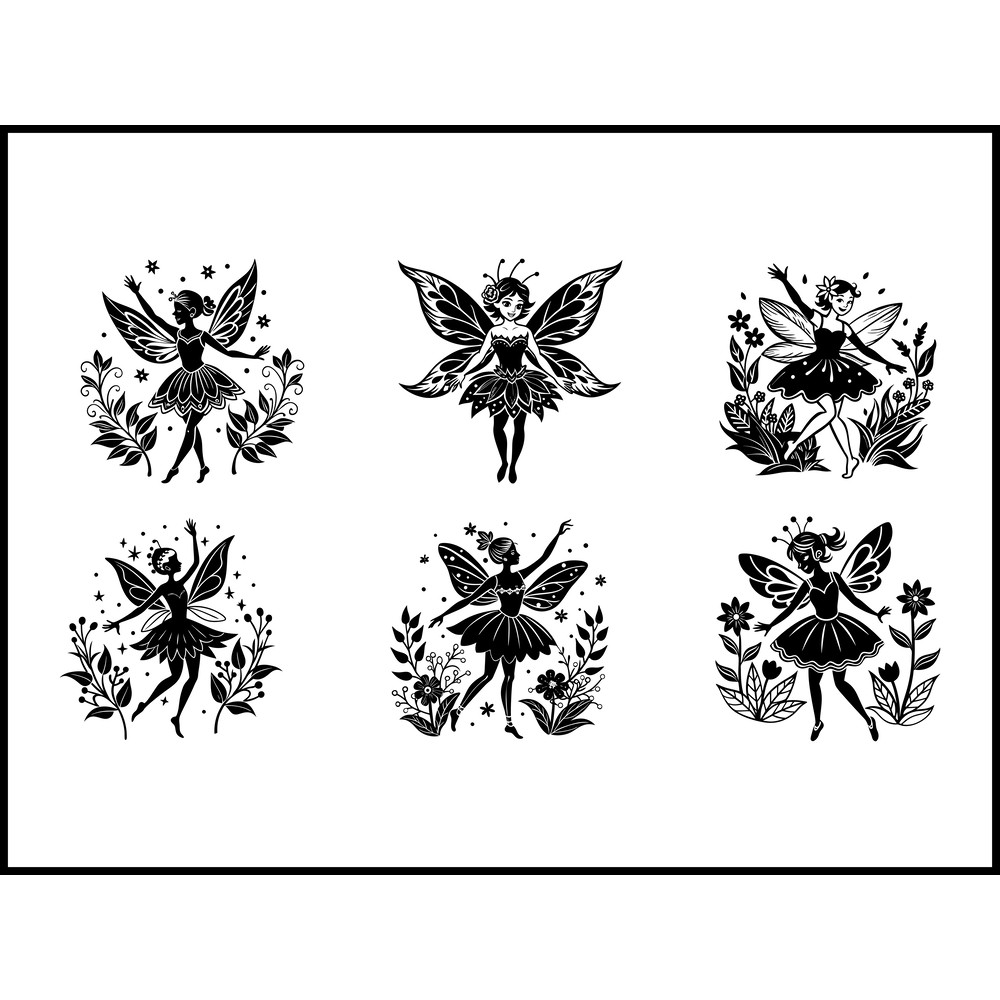 Dancing Fairy Svg Bundle 1