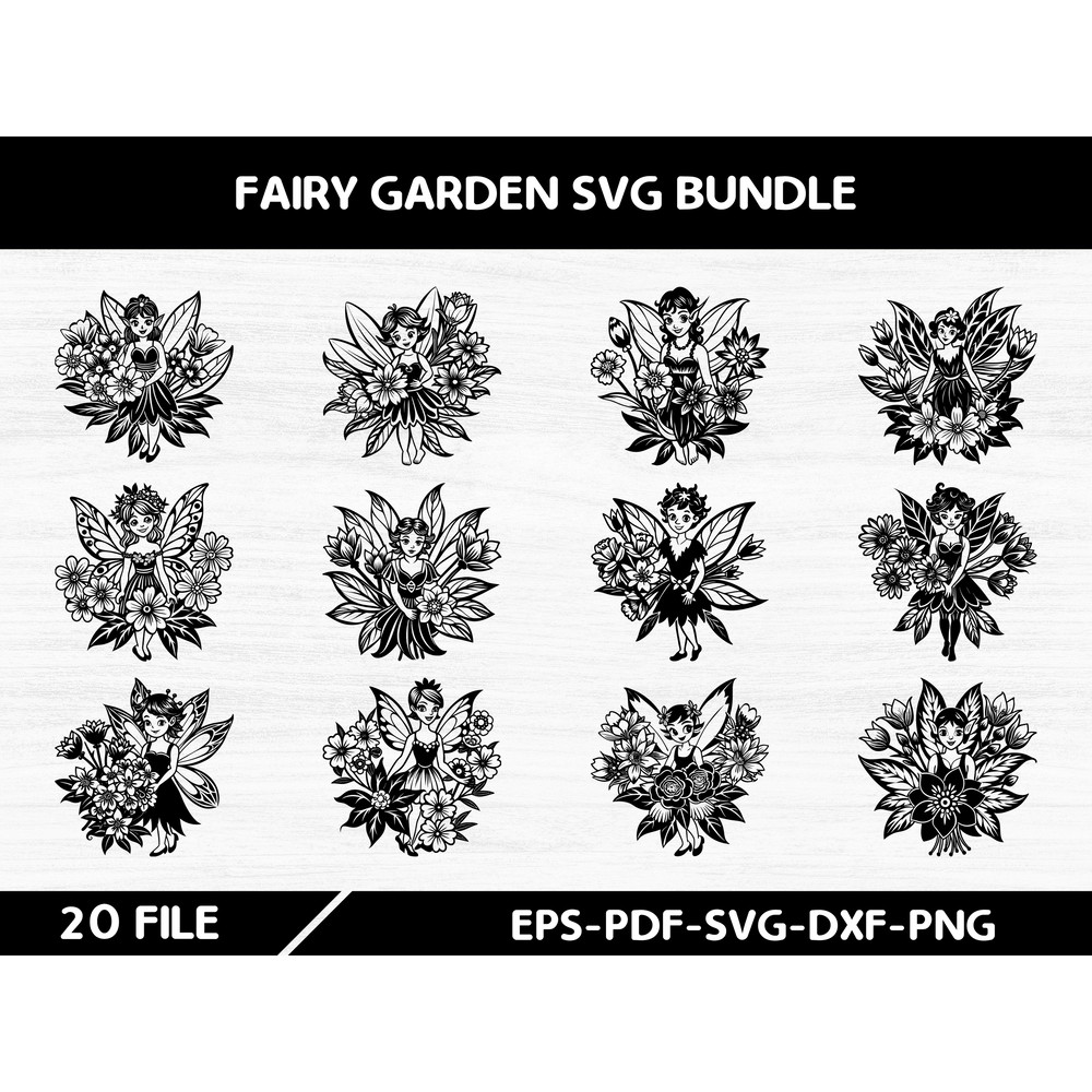 Fairy Garden Svg Bundle 0