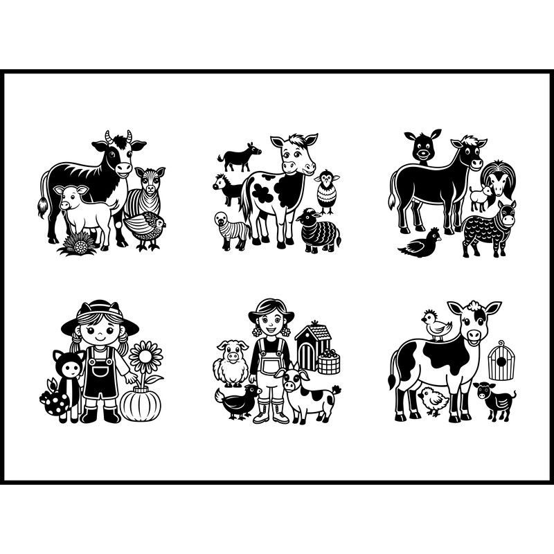 Farm Friends Svg Bundle 1