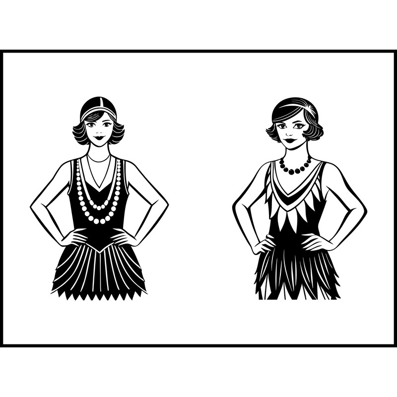 Flapper Girls Svg Bundle 2