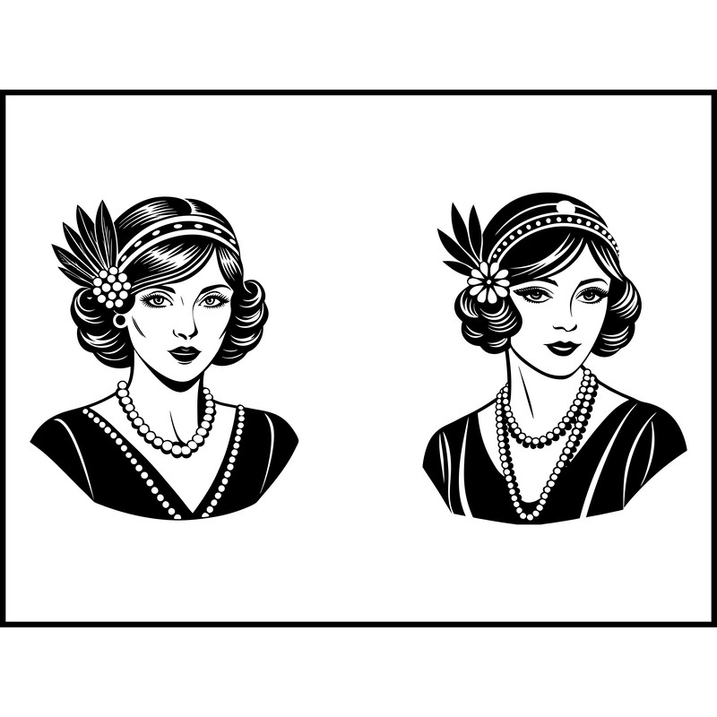 Flapper Girls Svg Bundle 1 2