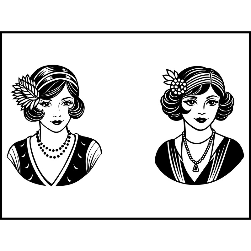 Flapper Svg Bundle 2