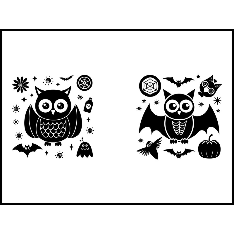 Halloween Owls Svg Bundle 2
