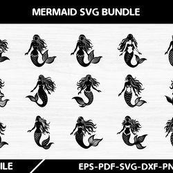 mermaid svg bundle
