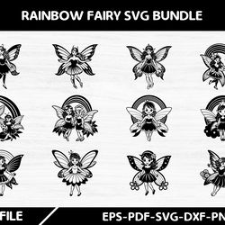 rainbow fairy svg bundle