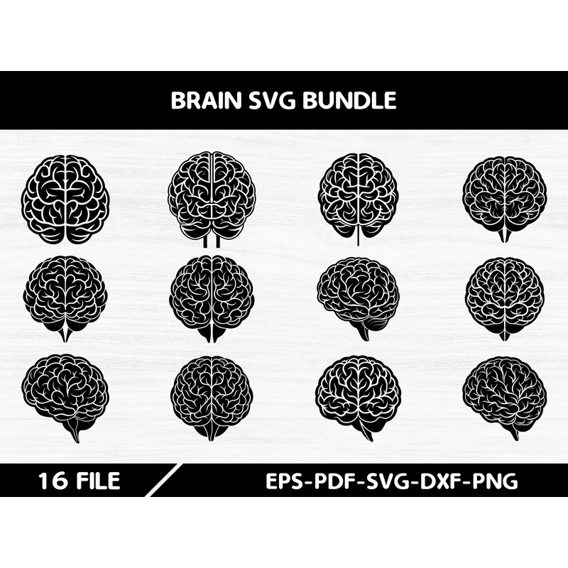 Brain SVG Bundle 0