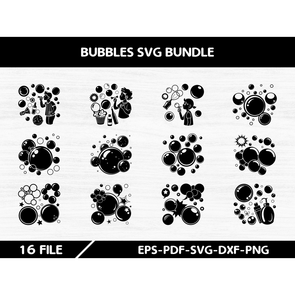 Bubbles SVG Bundle 0