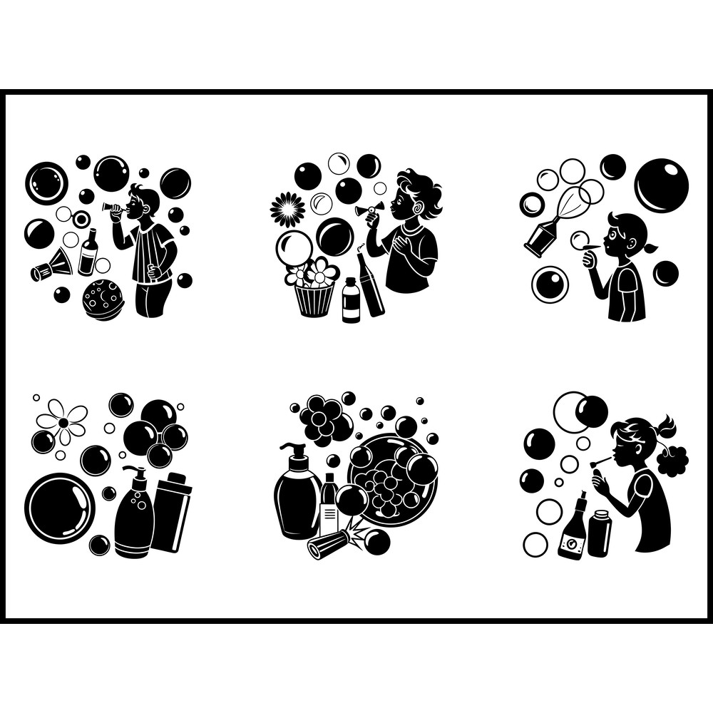 Bubbles SVG Bundle 1