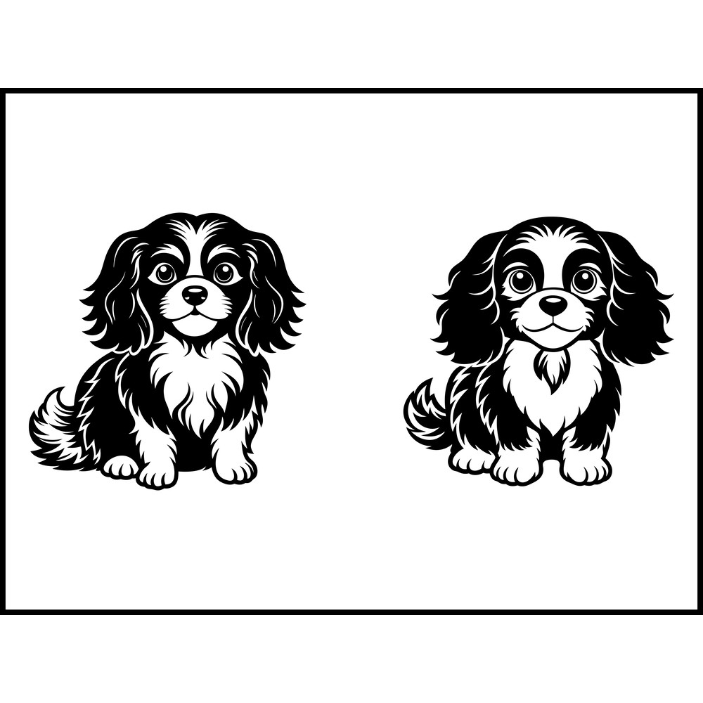 Cavalier King Charles Spaniel SVG Bundle 2