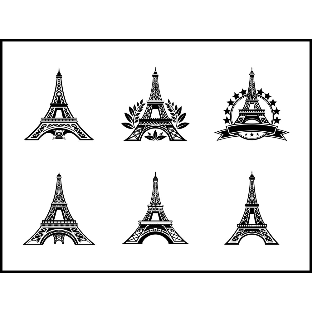 Eiffel Tower SVG Bundle 1