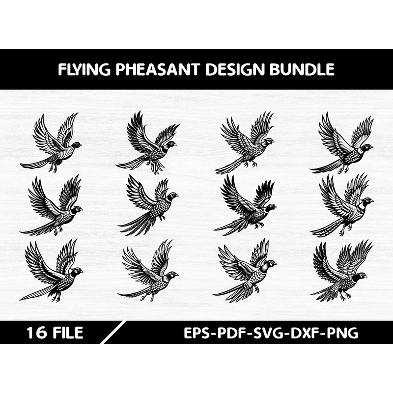 Flying Pheasant Design Bundle 0