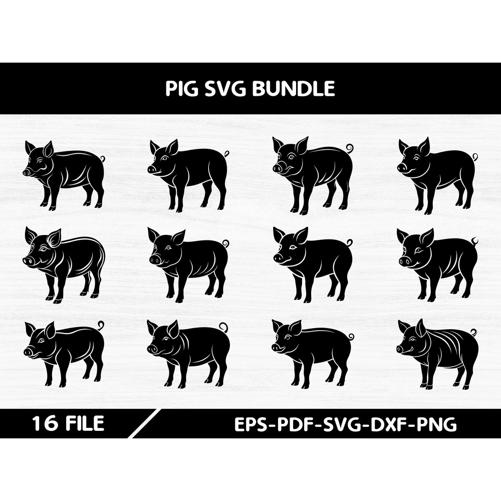 Pig SVG Bundle 0