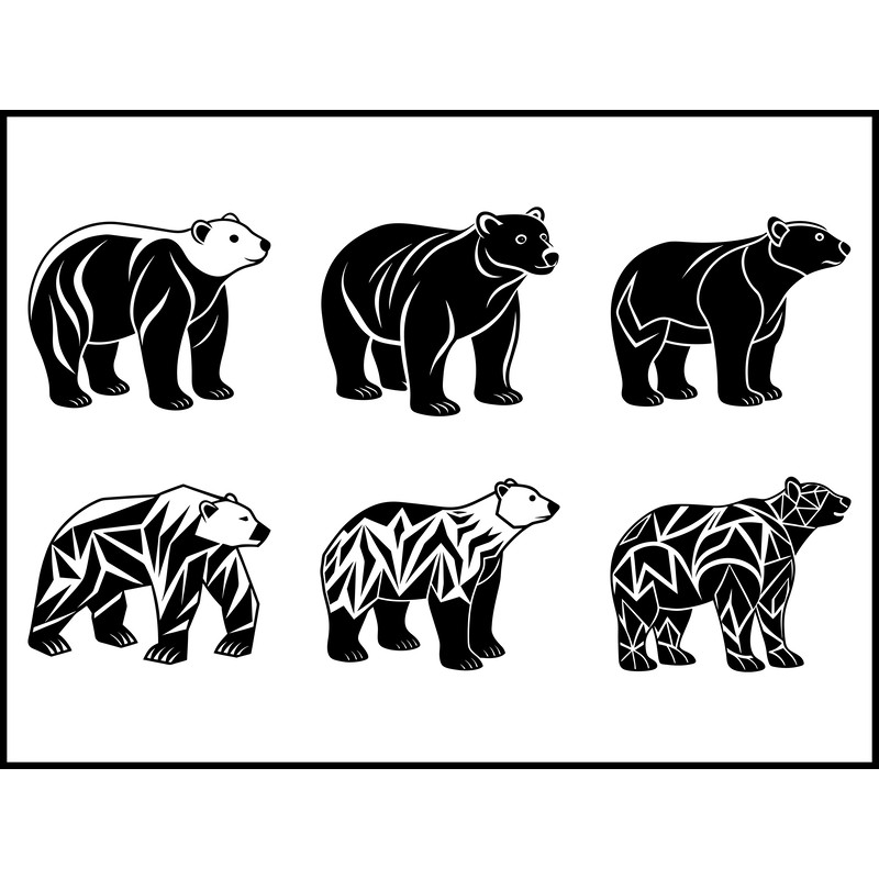 Polar Bear SVG Bundle 1