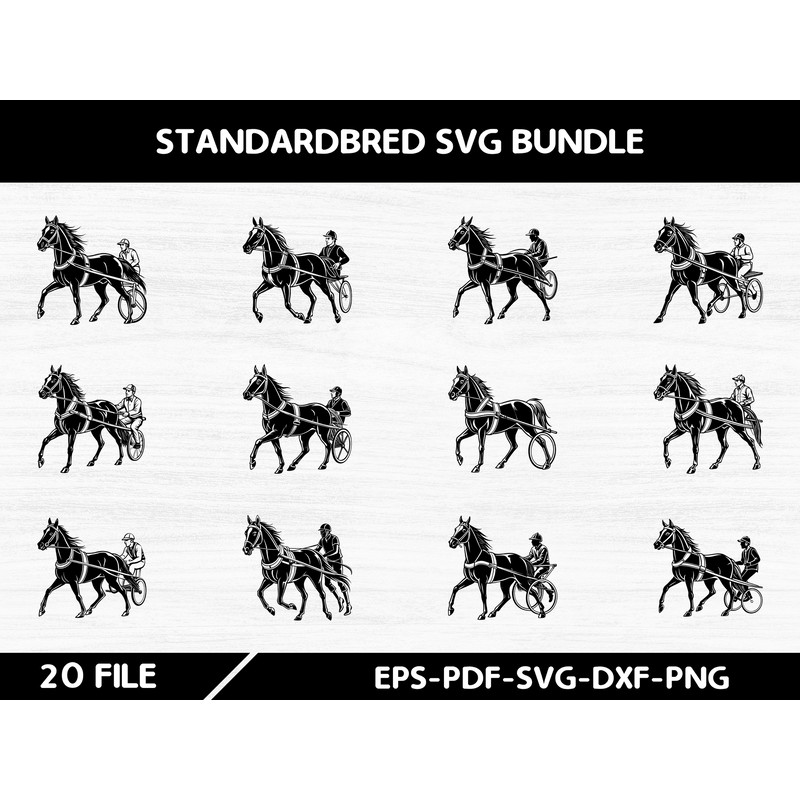 Standardbred Svg Bundle 0