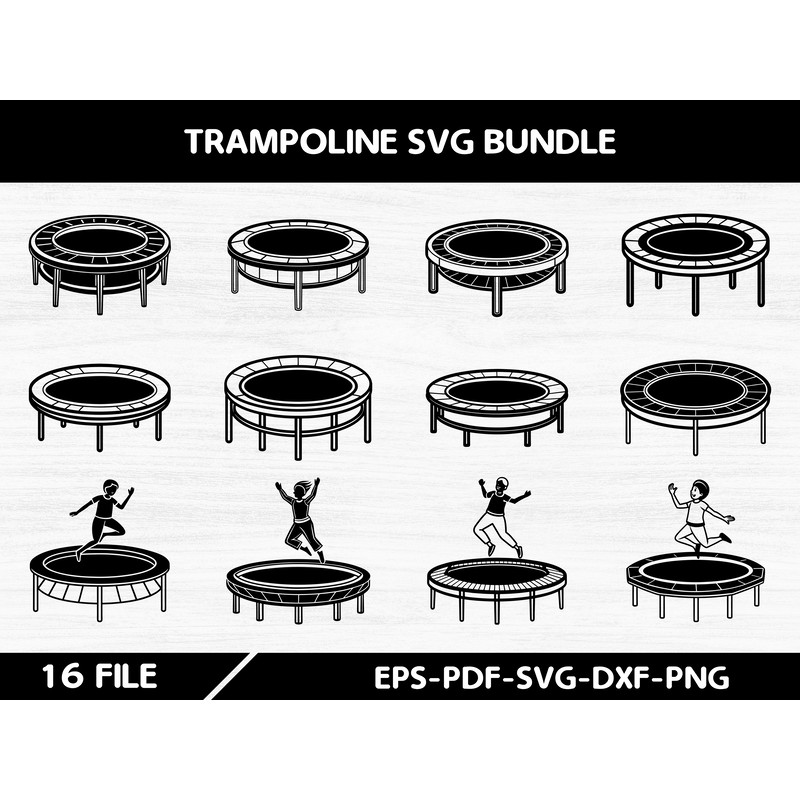 Trampoline Svg Bundle 0