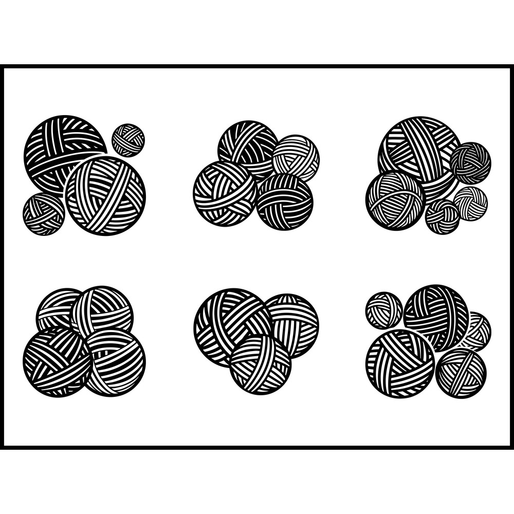 Yarn Balls Svg Bundle 1