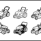 Zero Turn Lawn Mower Outline SVG Bundle 1
