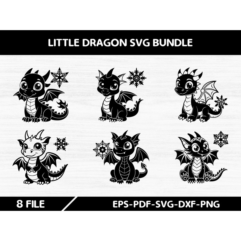 Little Dragon Svg Bundle 0
