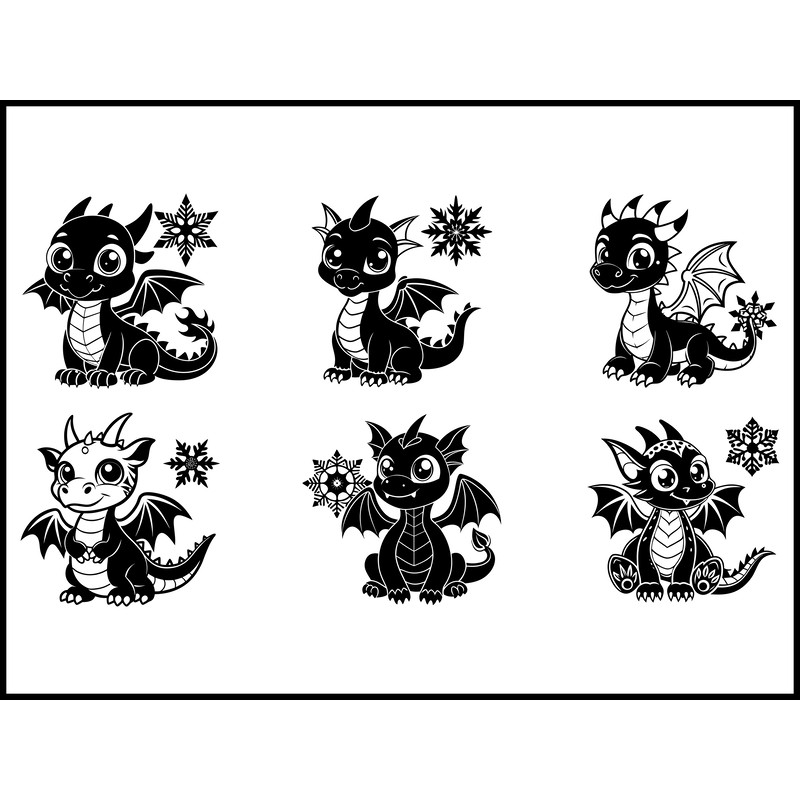 Little Dragon Svg Bundle 1