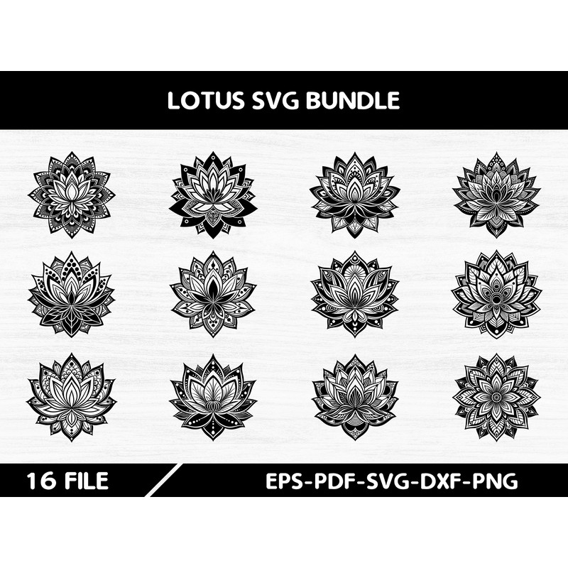 Lotus Svg Bundle 0