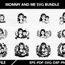 mommy and me svg bundle